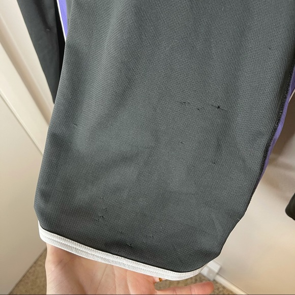 Nike Dri Fit Black and Purple Long Sleeve Top - Picture 4 of 7